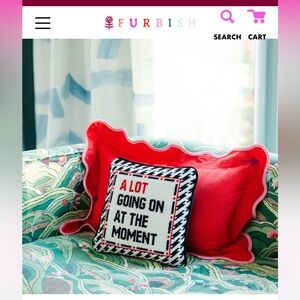 Taylor Swift inspired “A lot going on at the moment” Furbish Studio pillow
